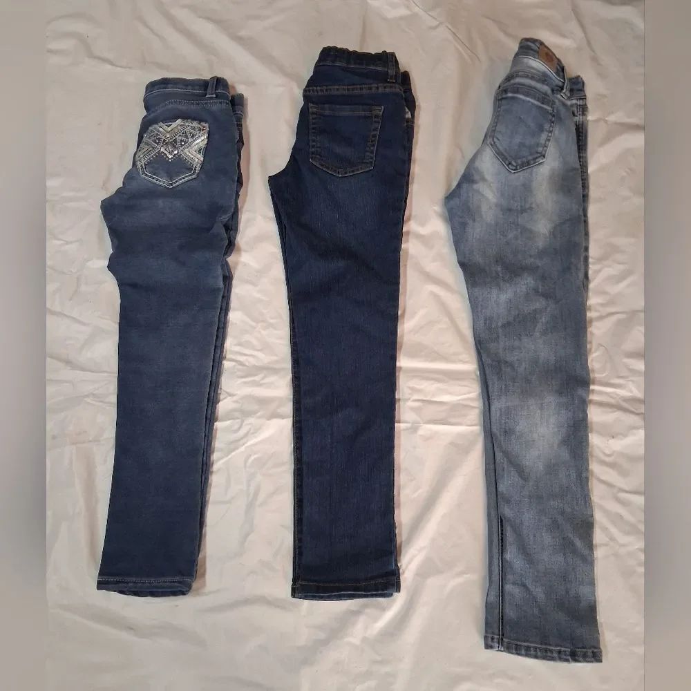 Lot Of 3 Girls Jeans Arizona Jeans Co Place Super Skinny Celebrity Pink